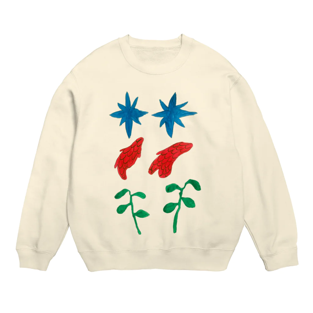 تʎɐssıのハネホシソウ Crew Neck Sweatshirt