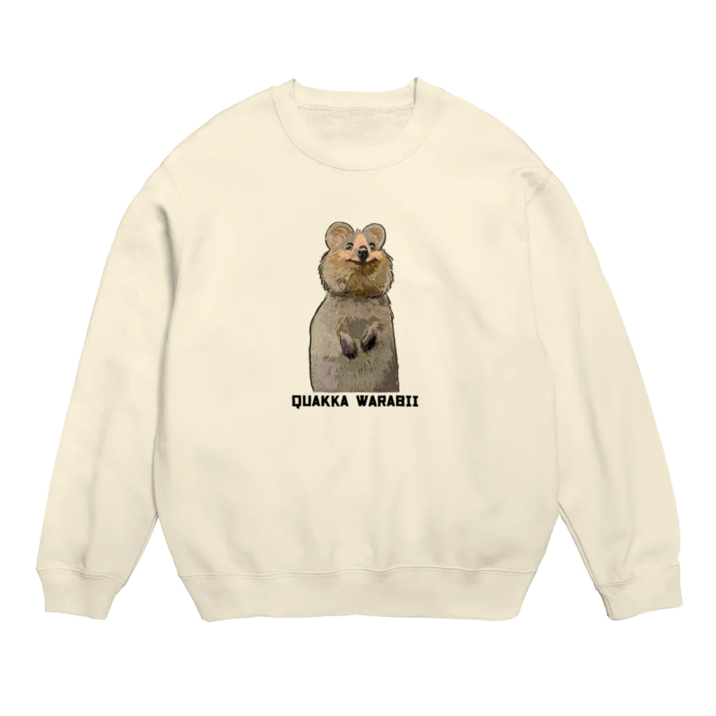 𓃠𝕊ℍ𝕚ℙℙ𝕆のクアッカワラビー！ Crew Neck Sweatshirt