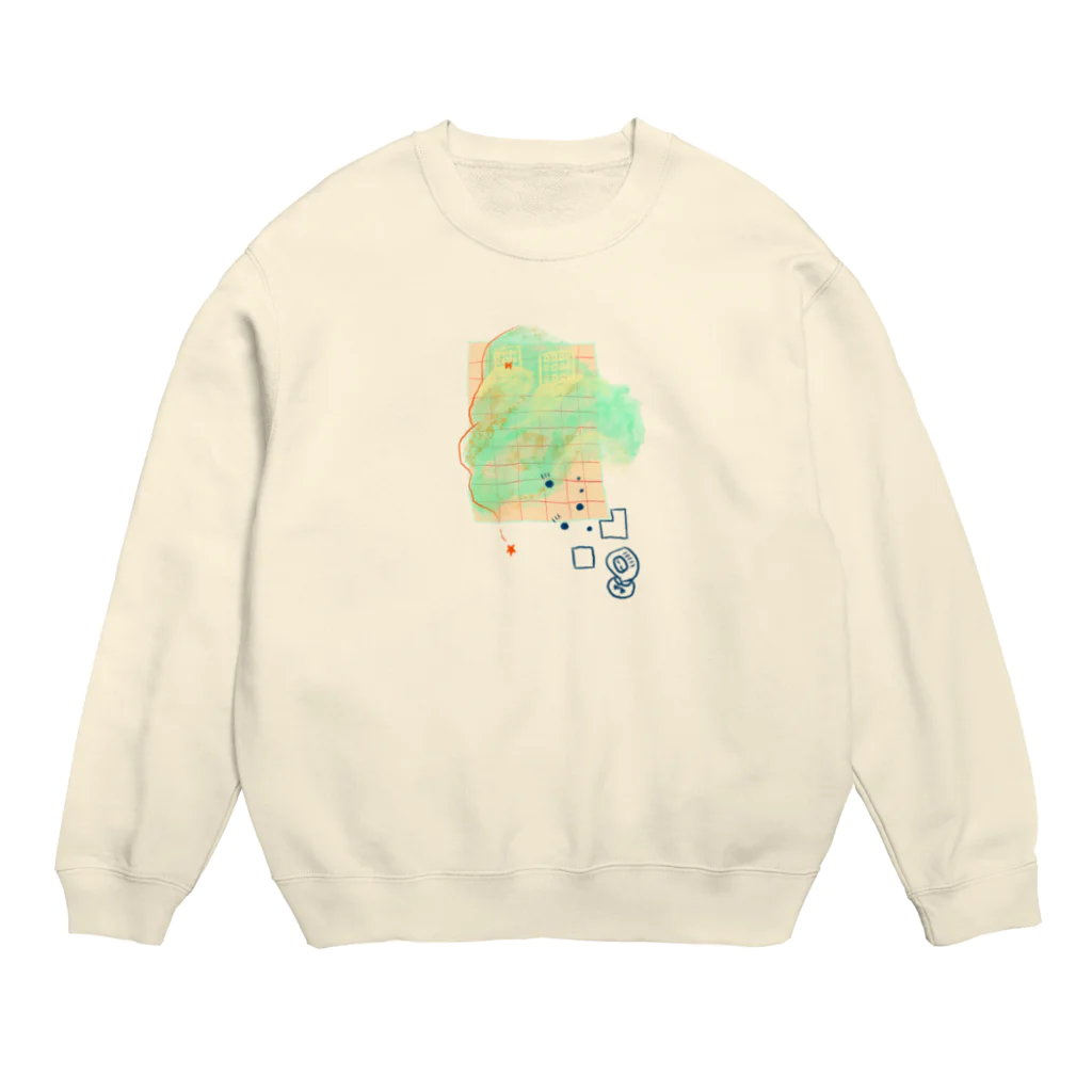 ヨリミサトの雲母雲団地と僕 Crew Neck Sweatshirt