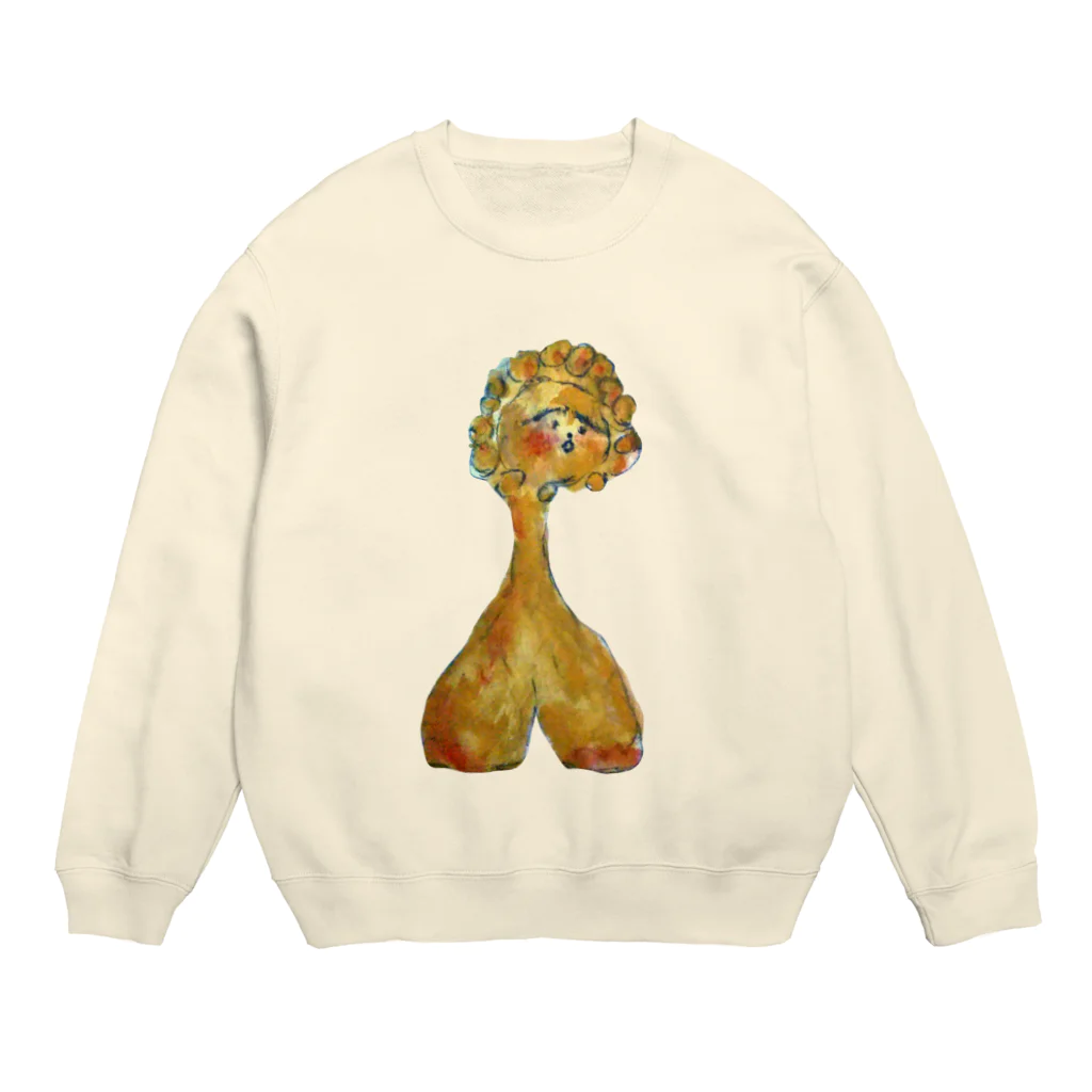 cosakuのどんどこどぐう３ Crew Neck Sweatshirt