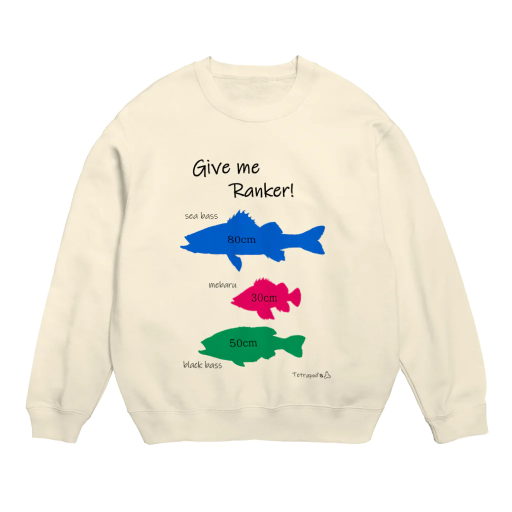 tetrapod'sのgive me Ranker Crew Neck Sweatshirt