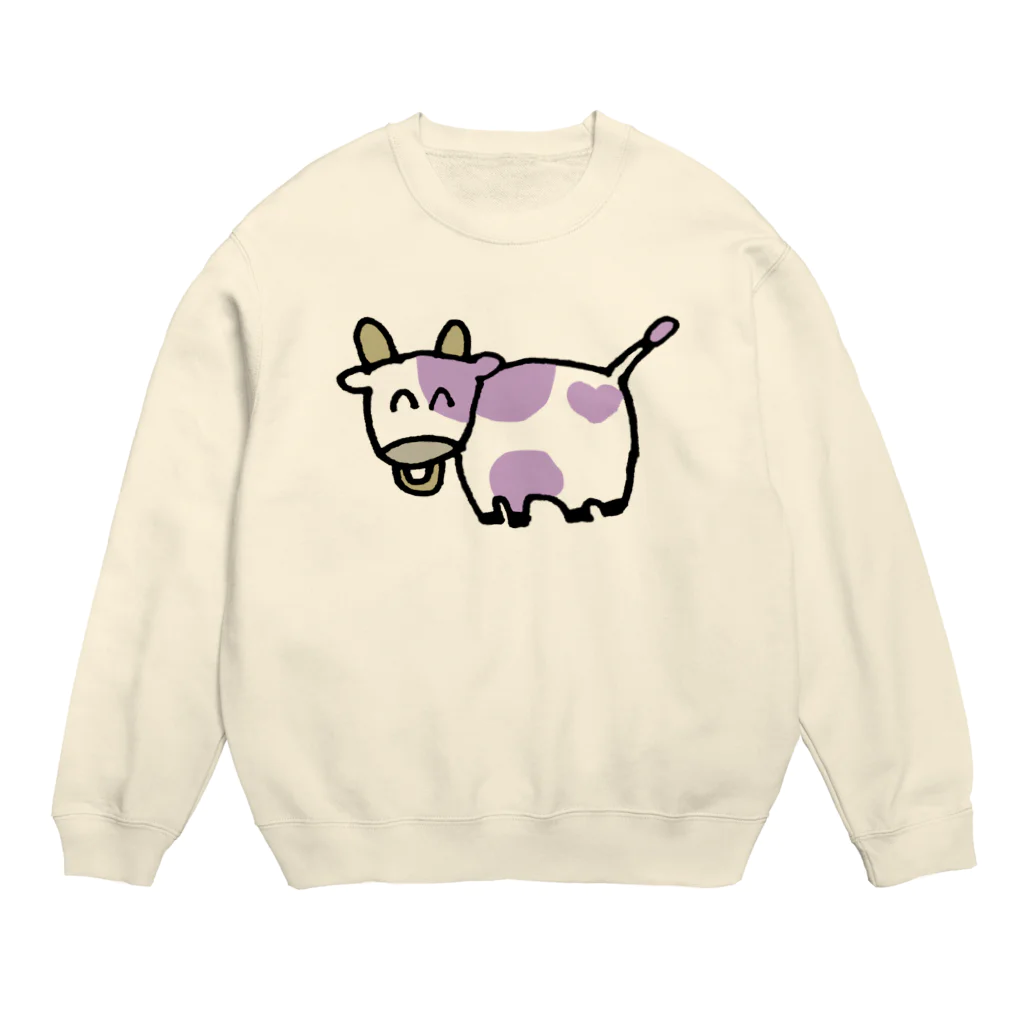 アユカワン号のうしちゃん Crew Neck Sweatshirt