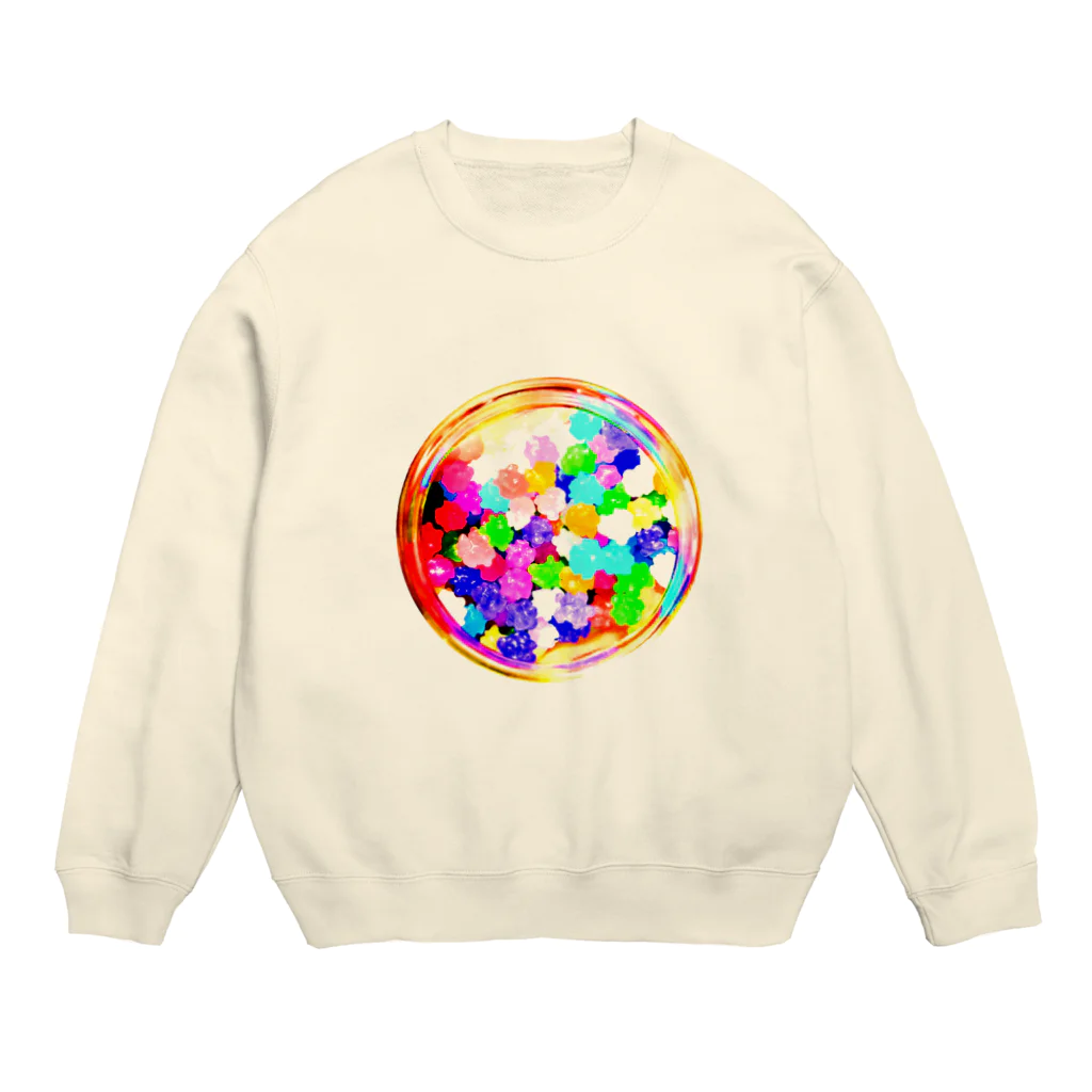 ネコムラサキのこんぺいとう Crew Neck Sweatshirt