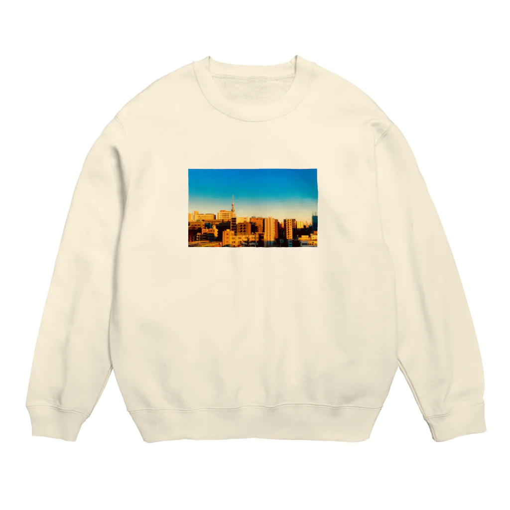 Ba-daのとかいのまち Crew Neck Sweatshirt