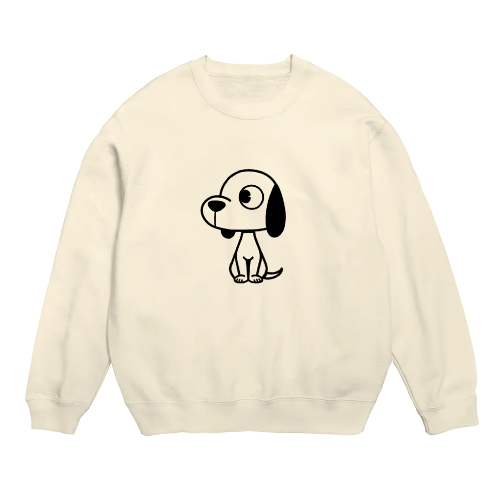 もずくろショップの横向きワンコ Crew Neck Sweatshirt