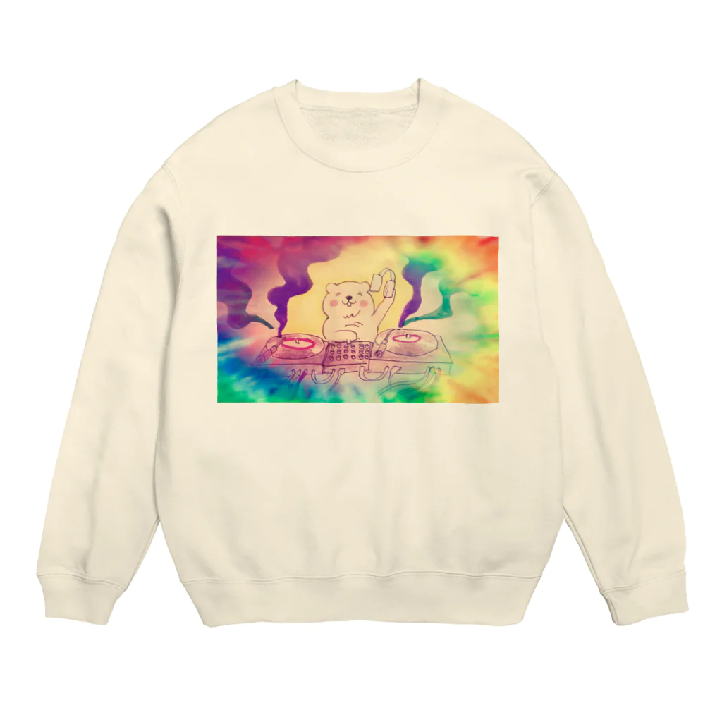 YO YO KOALA SANのDJ ビーバーちゃん Crew Neck Sweatshirt