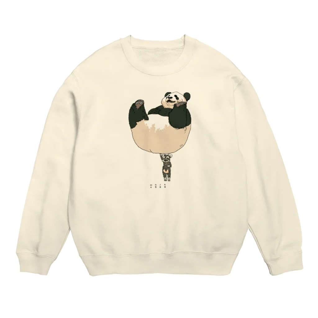 もじゃのおパンダvsシュナパピ Crew Neck Sweatshirt