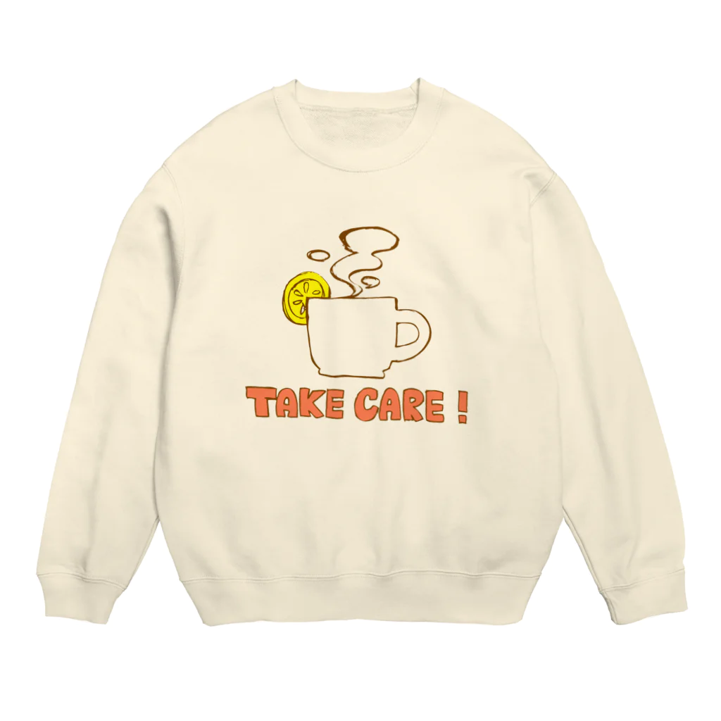 ららそれれどのあたたかいのみものをどうぞ。 Crew Neck Sweatshirt