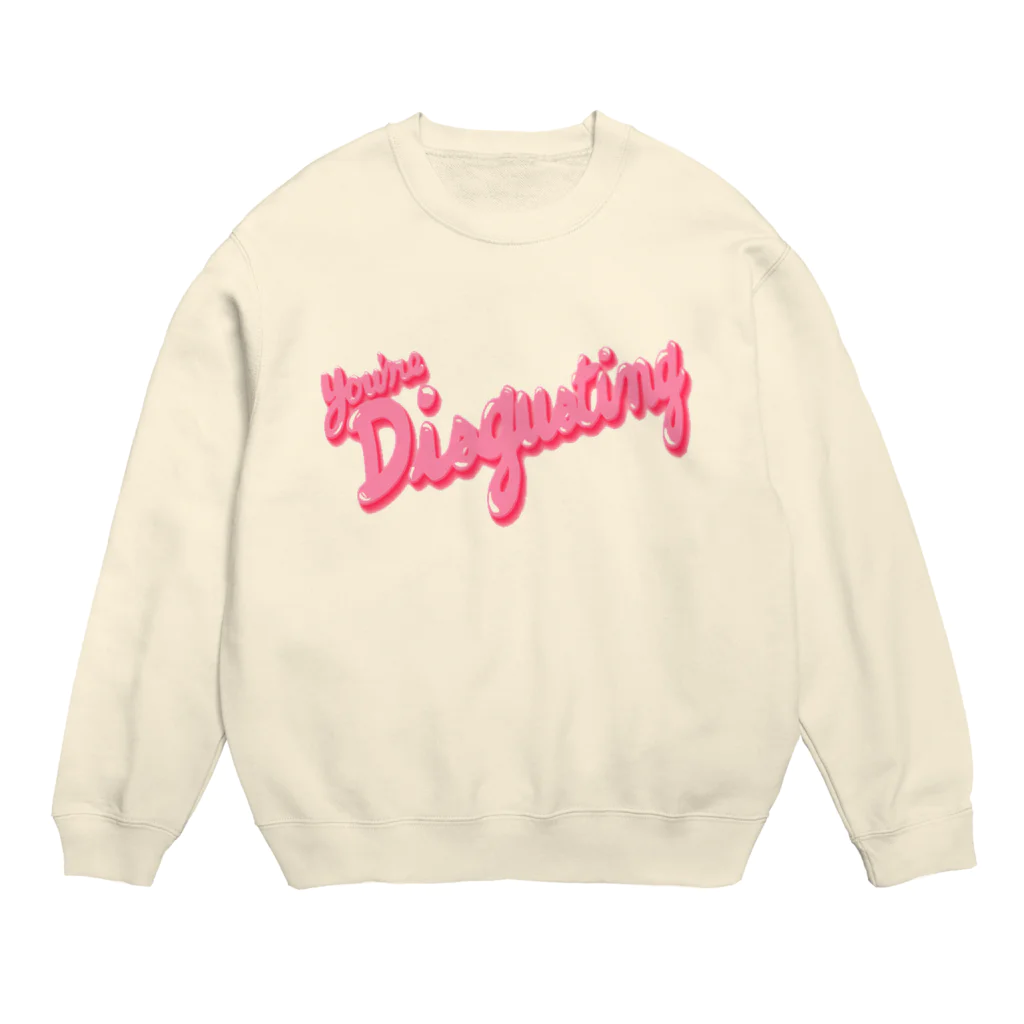 okuhirakureaのピンクの可愛い家に住んでる女の子 Crew Neck Sweatshirt