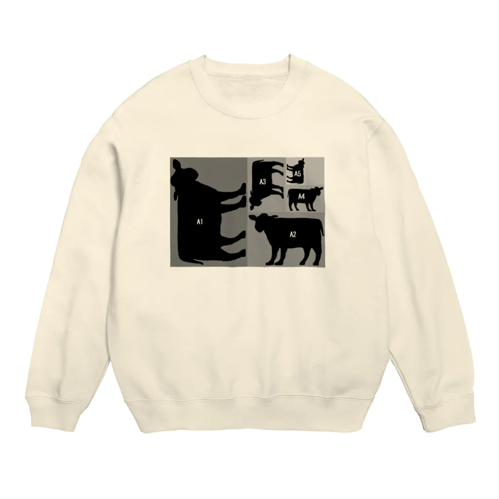 shechewsのA5牛 Crew Neck Sweatshirt