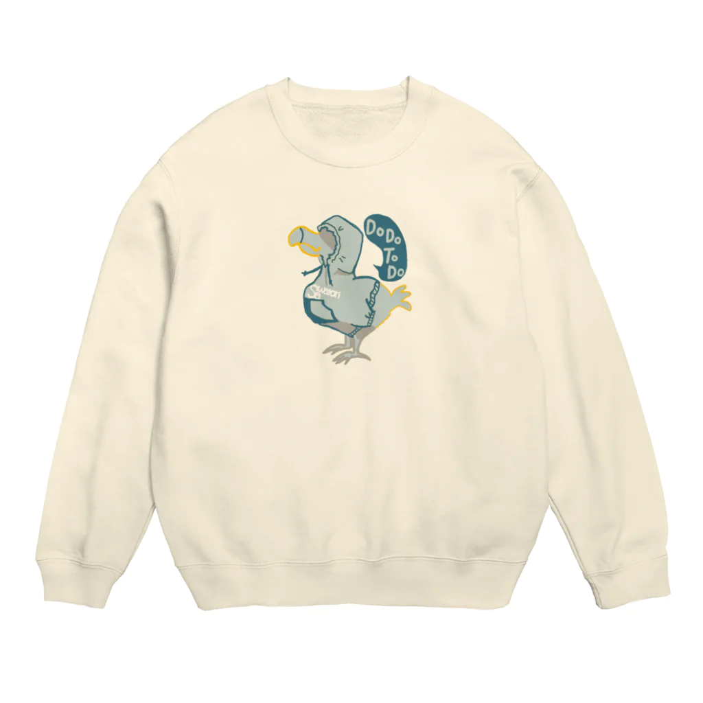 SawatoriのDodotodo（モノクロ風） Crew Neck Sweatshirt