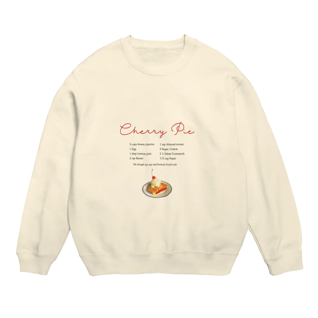 CHICHIPIのチェリーパイレシピ Crew Neck Sweatshirt