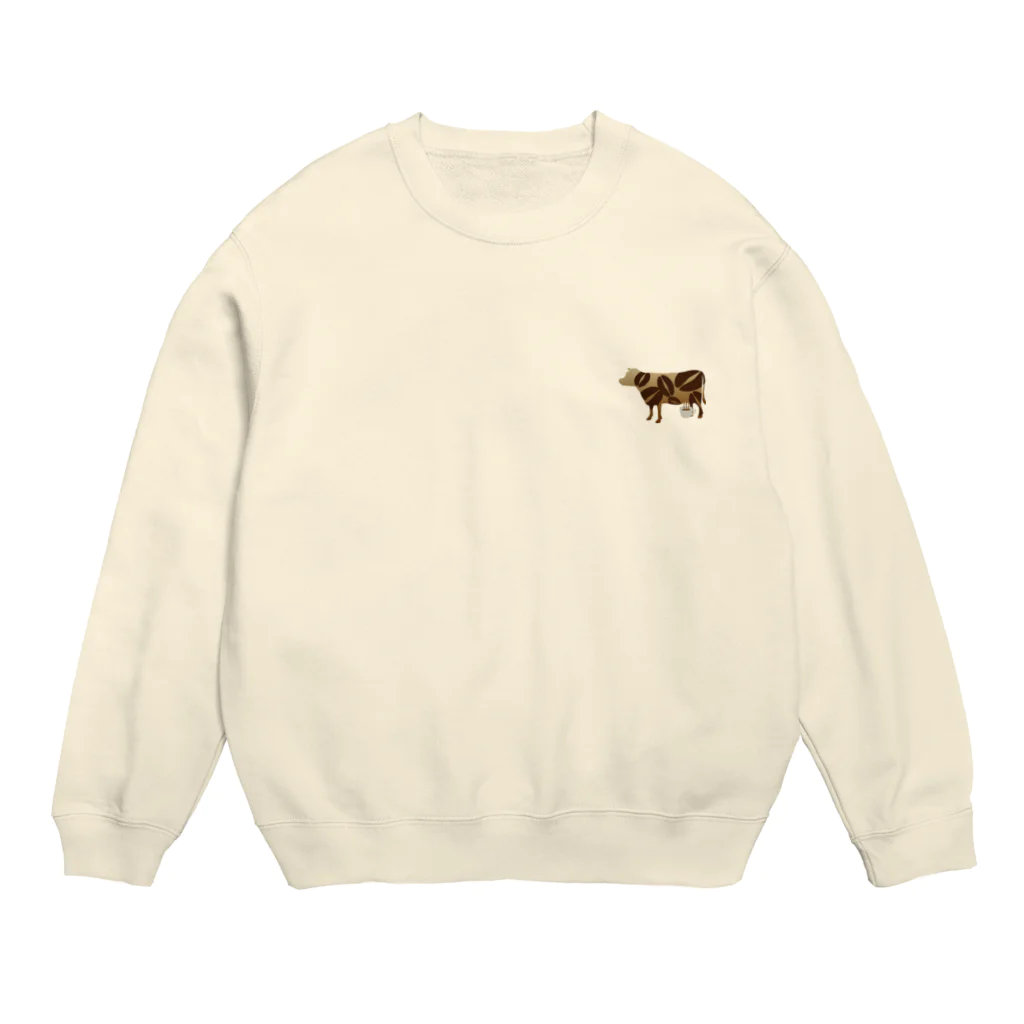 刻々珈琲のカウ・ラ・テ Crew Neck Sweatshirt