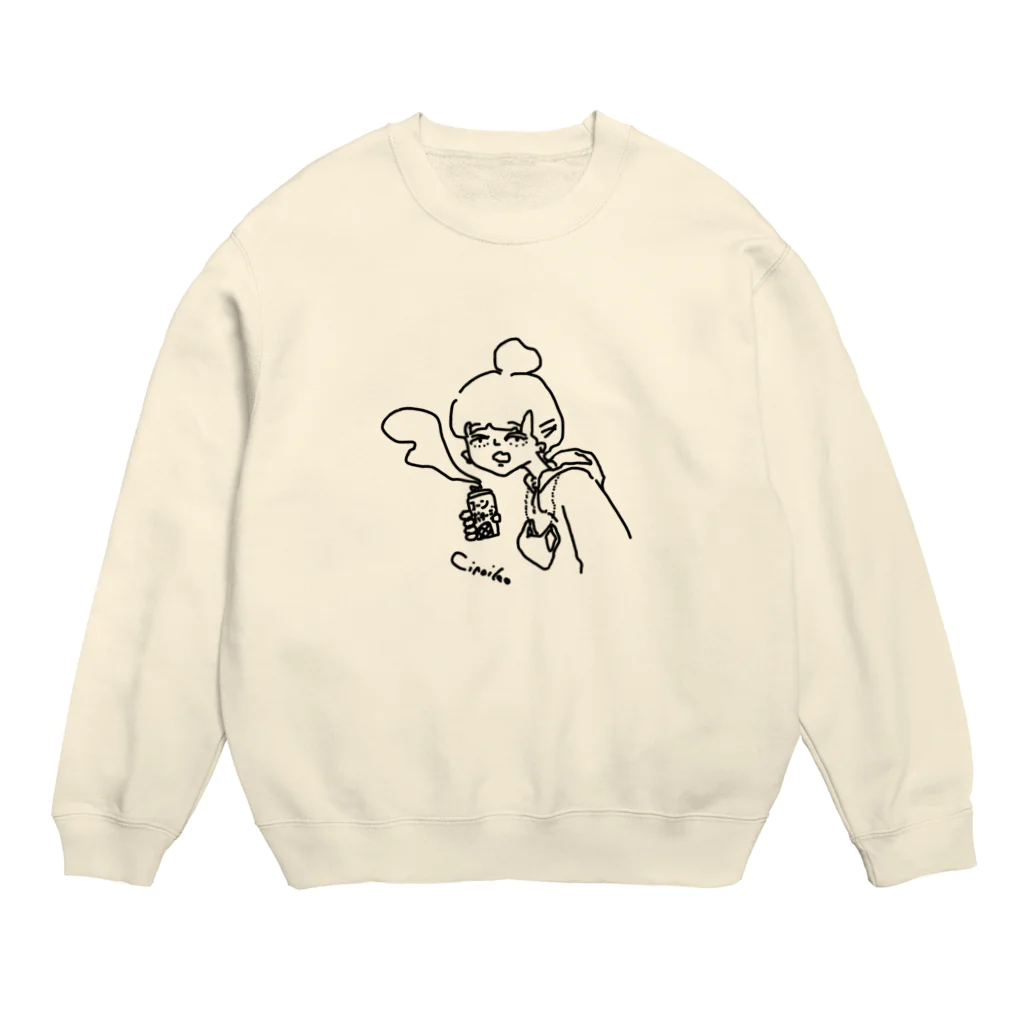 しろいこのじっくりことこと Crew Neck Sweatshirt