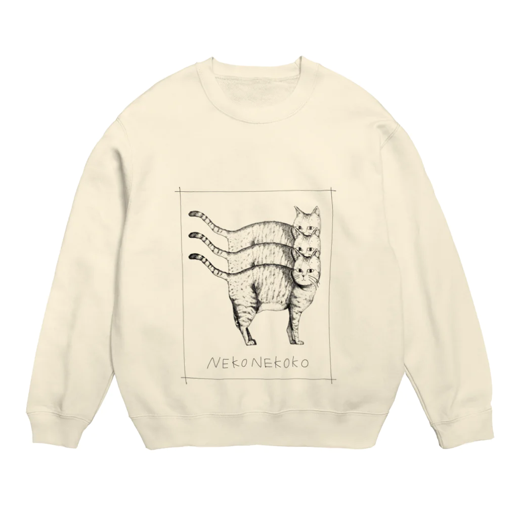 路地裏猫のねこ分身の術 Crew Neck Sweatshirt