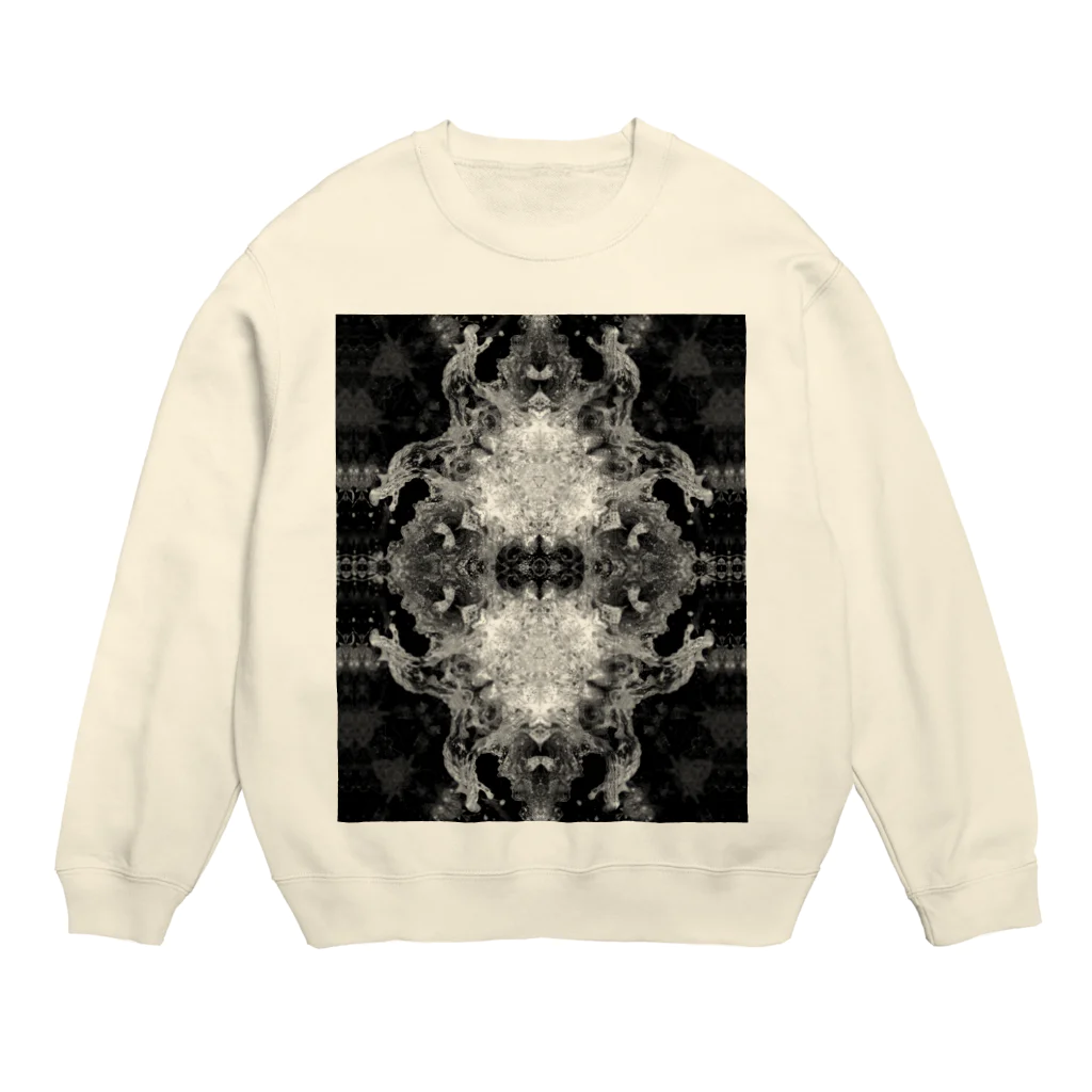 momenkoTWの波模様/白黒02 Crew Neck Sweatshirt