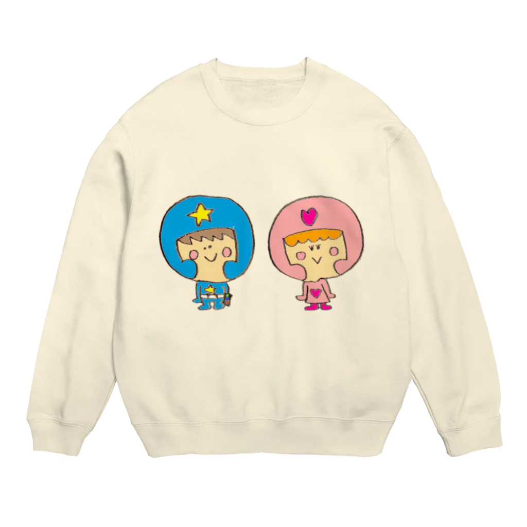 misakoのふたごの地球防衛隊 Crew Neck Sweatshirt