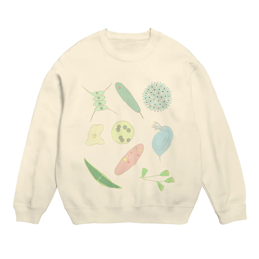 山の門の微生物 Crew Neck Sweatshirt