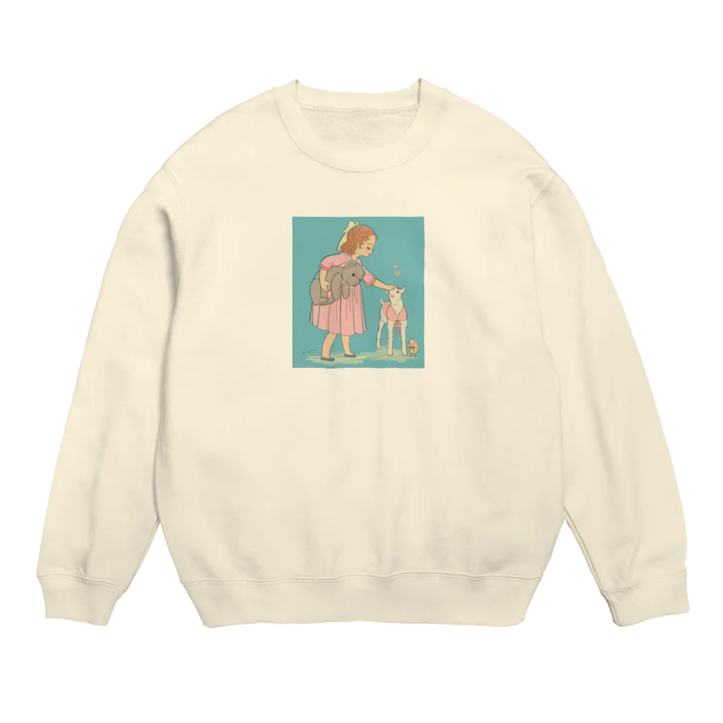 miyuのふてくされるヒヨコ Crew Neck Sweatshirt