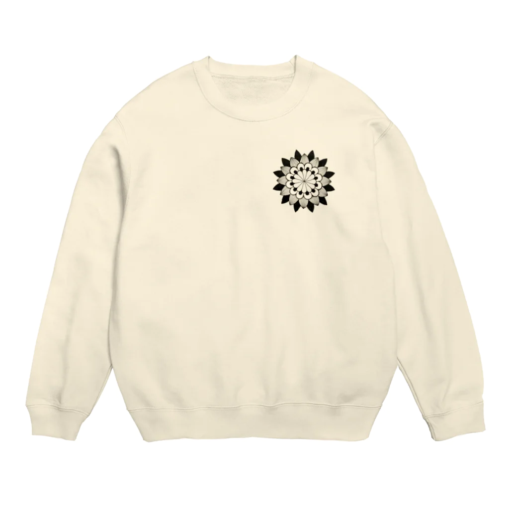 Mandala-Kissの曼荼羅新デザイン⭐️ Crew Neck Sweatshirt