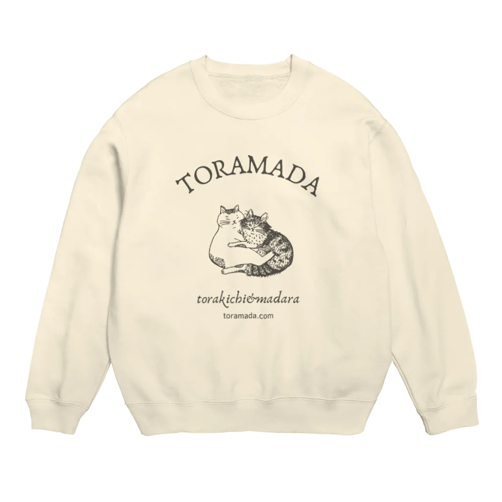 とらまだのTORAMADA（猫） Crew Neck Sweatshirt