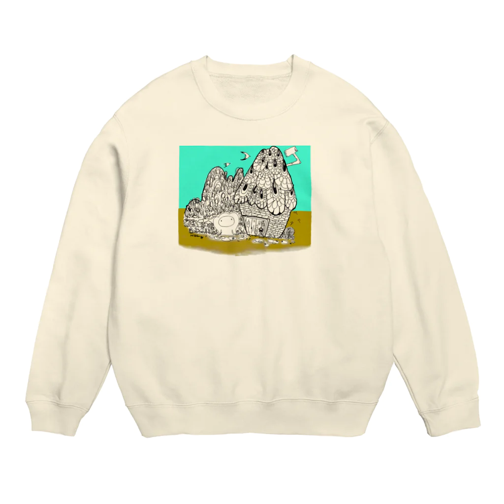 🍀MＯＮＴＰＡＲLＯ🍀「モンパルロ」の自然保護キャラクター　モンパルロ Crew Neck Sweatshirt