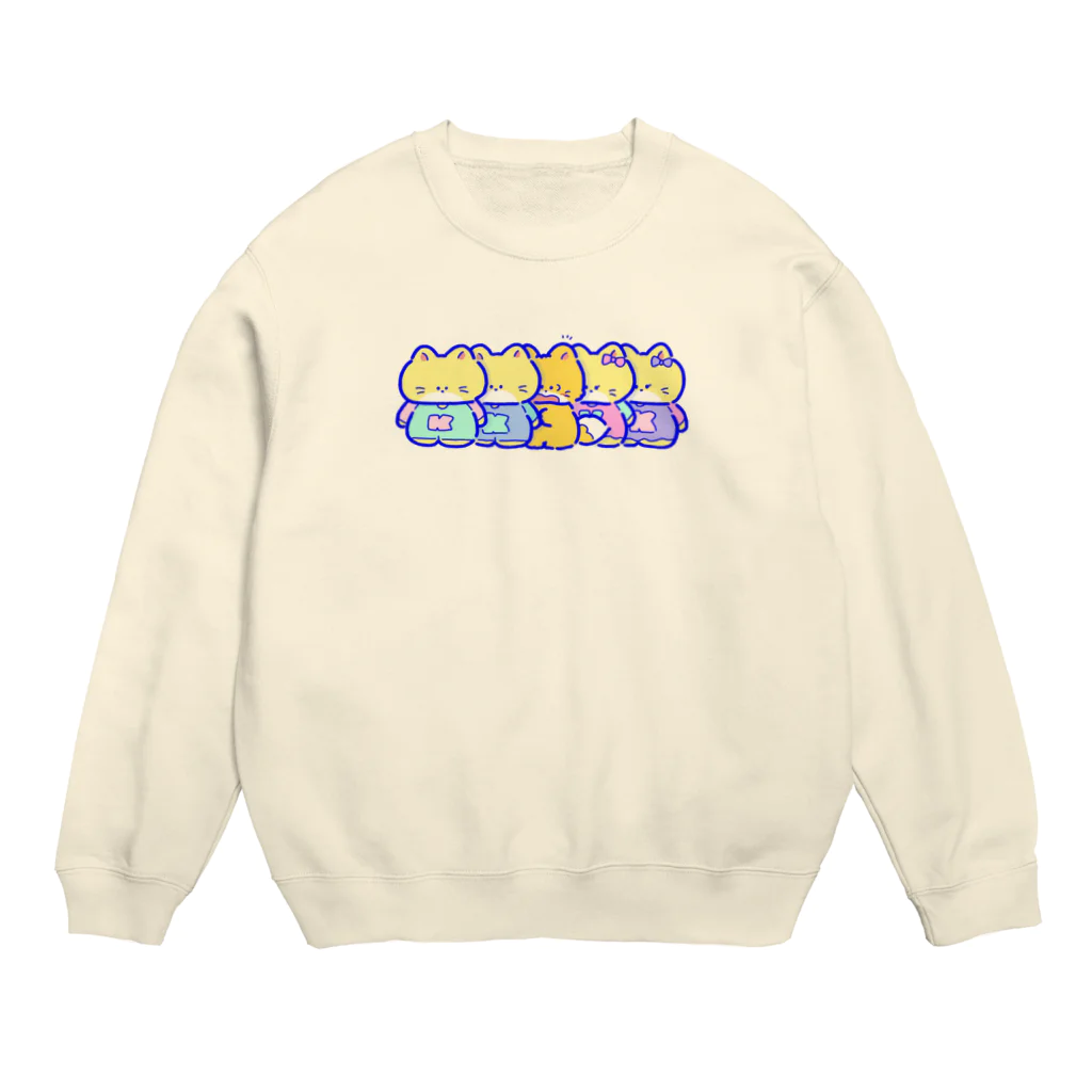 かえこのきつねたち Crew Neck Sweatshirt