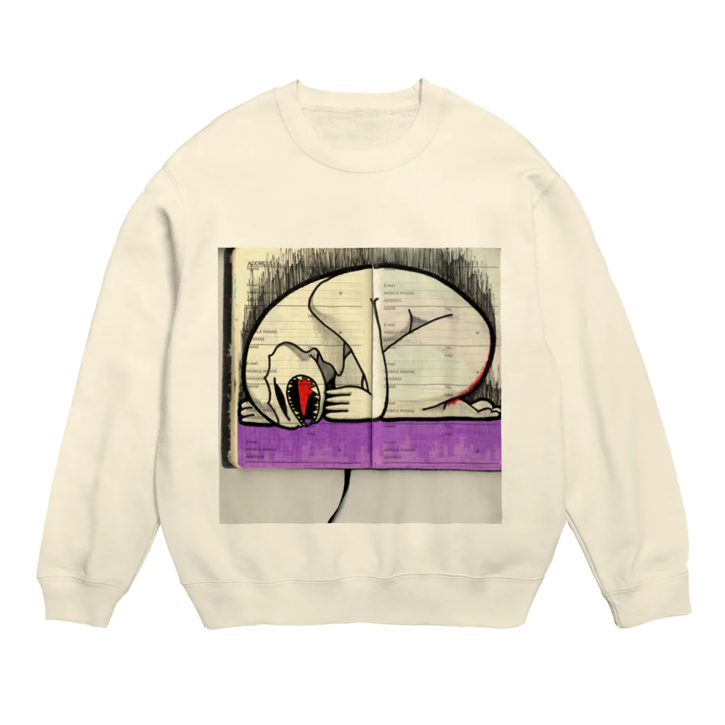 mieyarmの辛い女 Crew Neck Sweatshirt