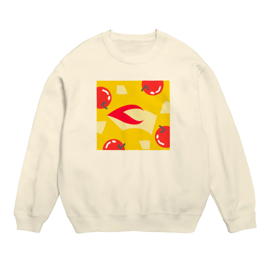 pastelia　shopのまんまるりんごだよ🍎 Crew Neck Sweatshirt