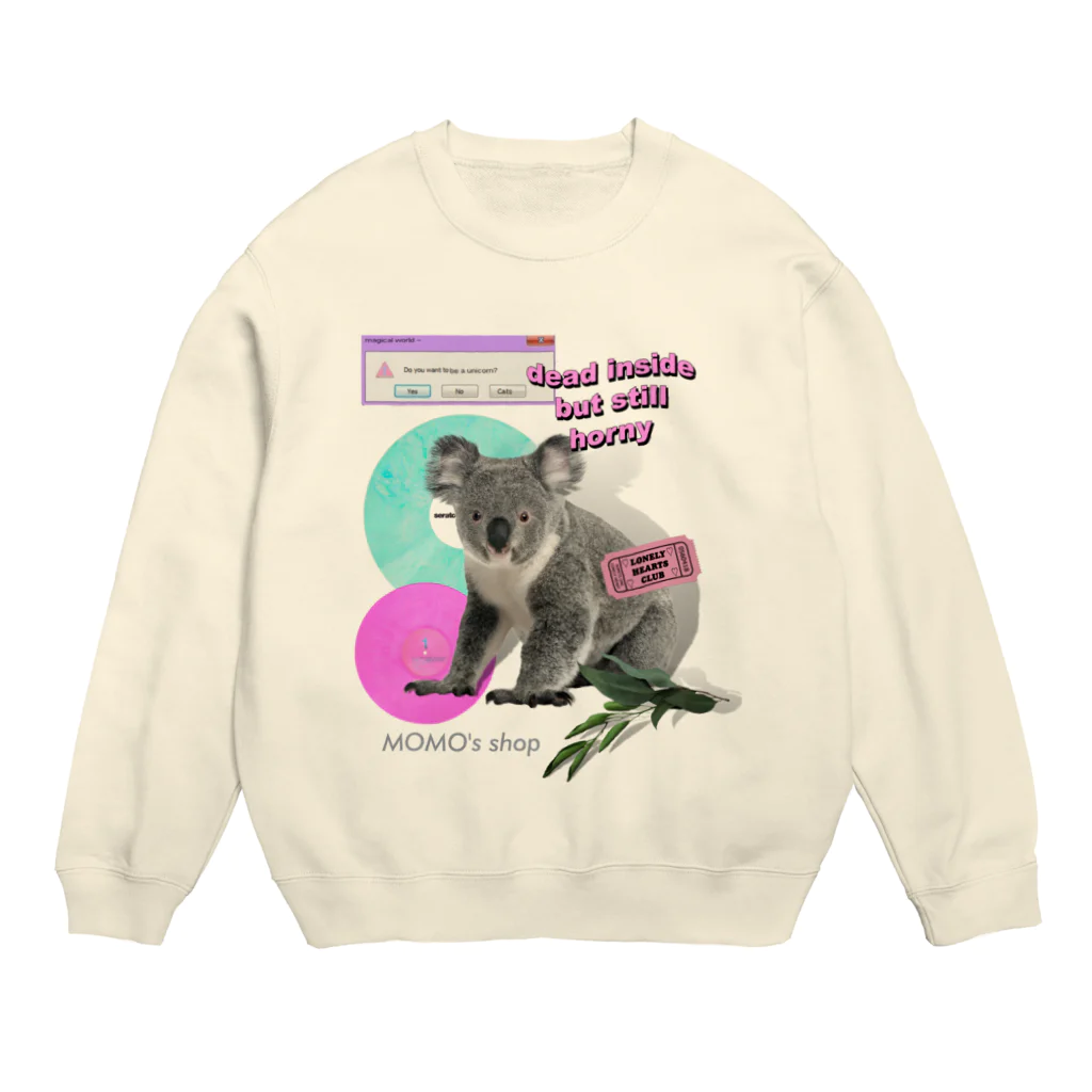 𝙈𝙊𝙈𝙊'𝙨 𝙎𝙝𝙤𝙥のコアラKING Crew Neck Sweatshirt