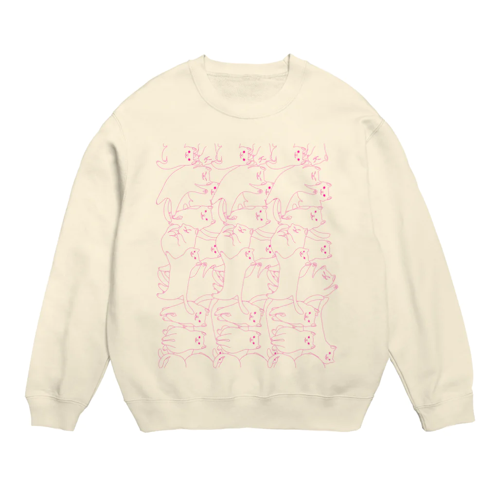 𝙈𝙊𝙈𝙊'𝙨 𝙎𝙝𝙤𝙥のしろちゃん Crew Neck Sweatshirt