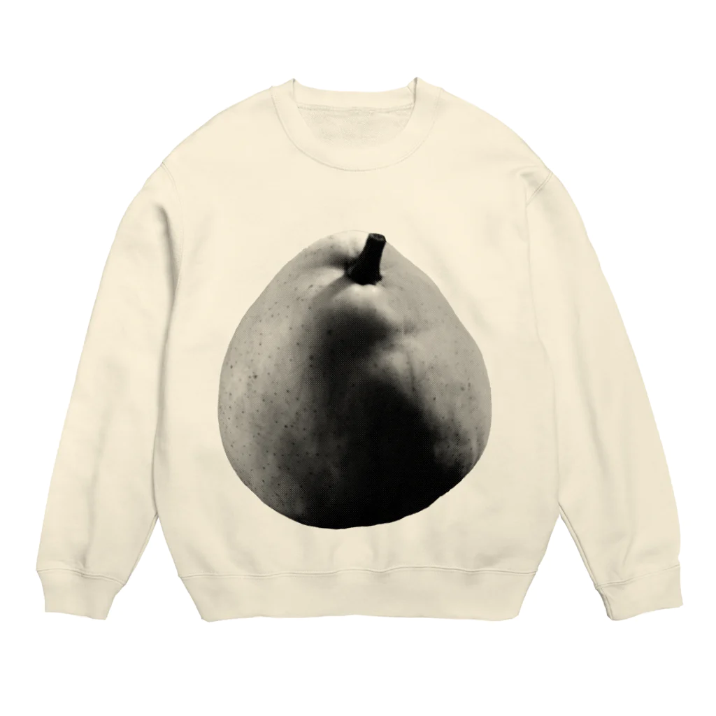 ハヤシ屋の洋梨好き-monochrome  Crew Neck Sweatshirt