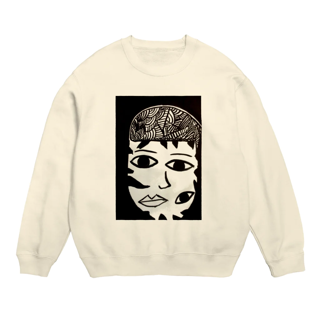 84GalleryのThe three eyes Crew Neck Sweatshirt