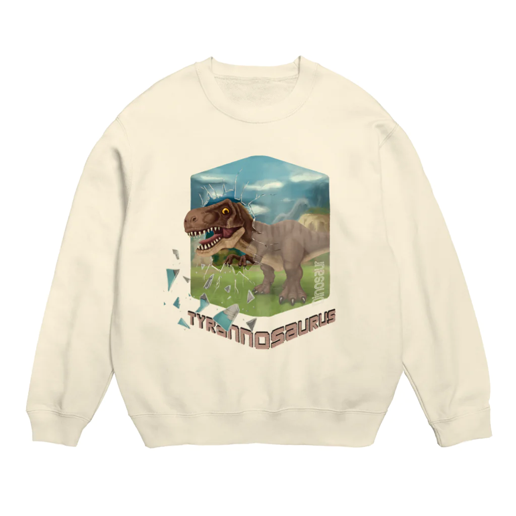 すとろべりーガムFactoryのティラノサウルス Crew Neck Sweatshirt