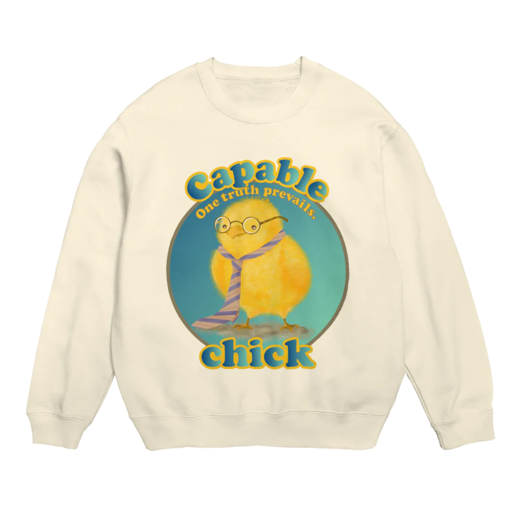 yuccoloの有能なヒヨコ Crew Neck Sweatshirt