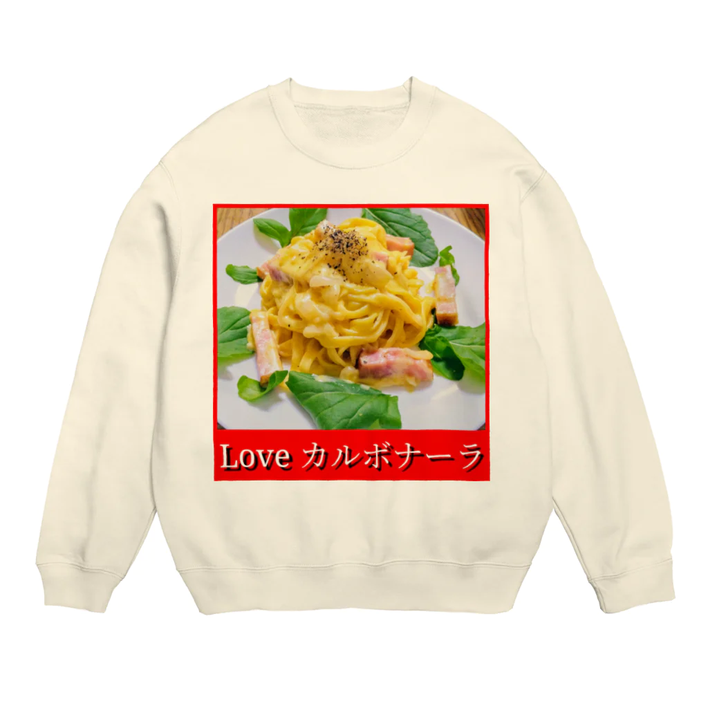 39SのLove カルボナーラ Crew Neck Sweatshirt