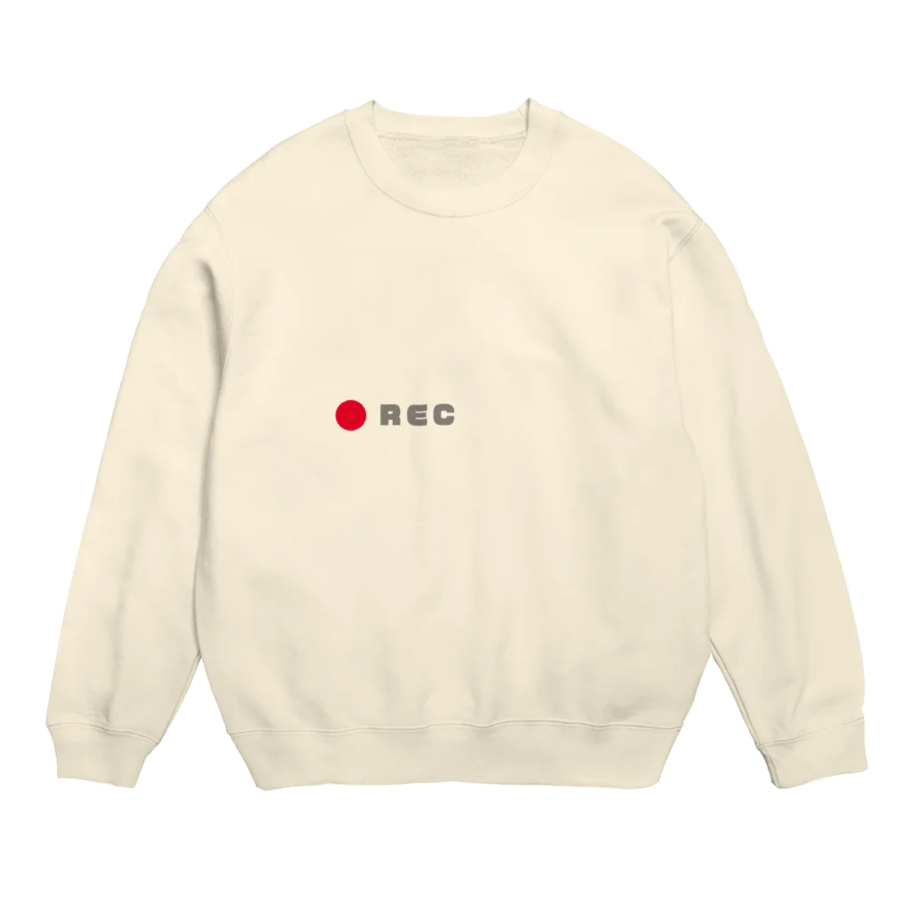 Zat-Boxの録画中（近すぎ！） Crew Neck Sweatshirt