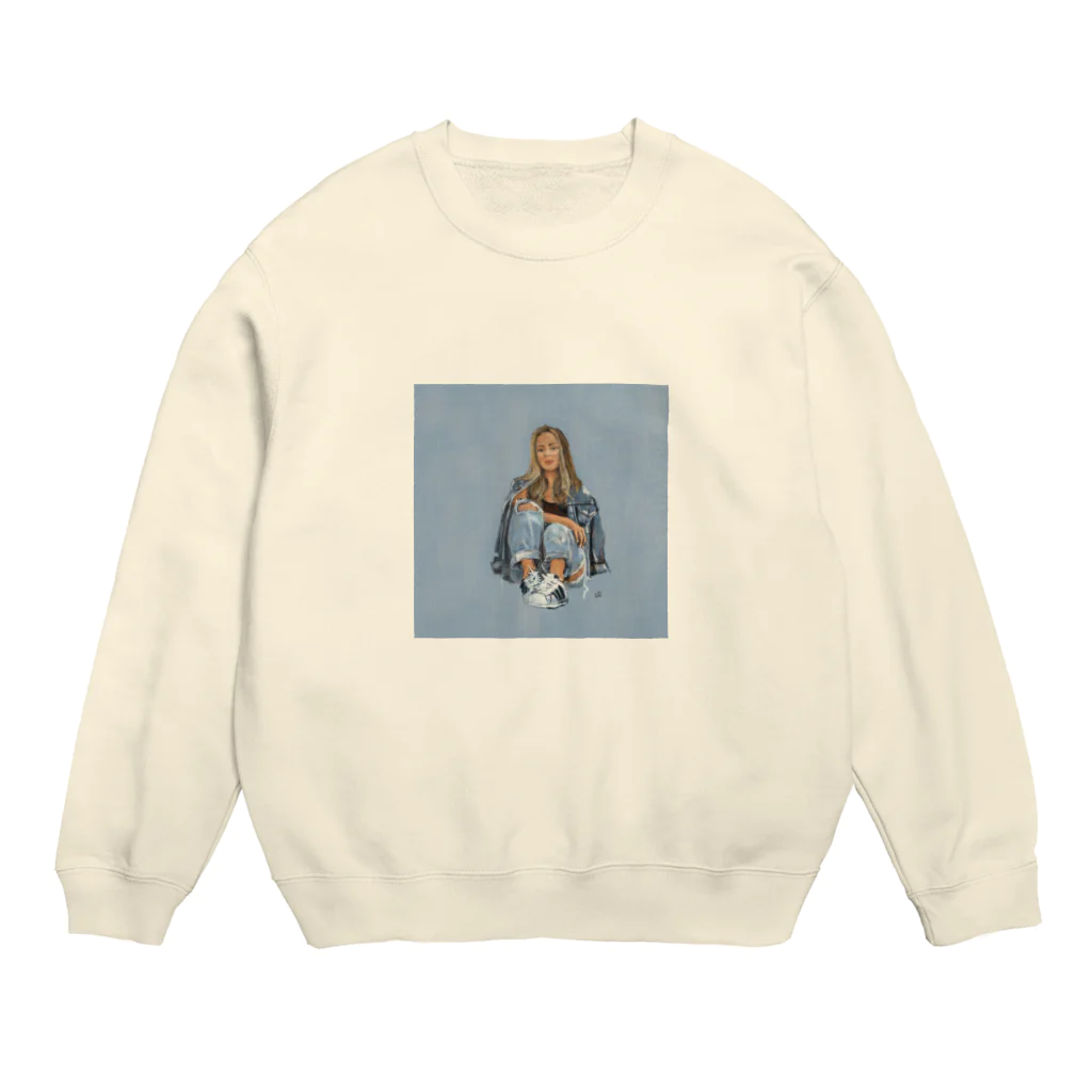 koto___artのL.A girl Crew Neck Sweatshirt