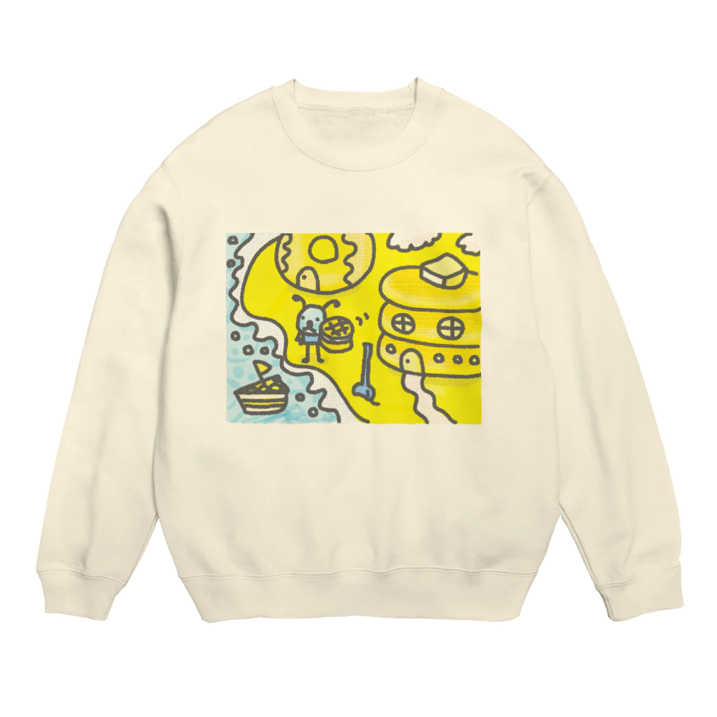 惑星プルルのホットオケーキ海岸管理人　アーリン大佐 Crew Neck Sweatshirt