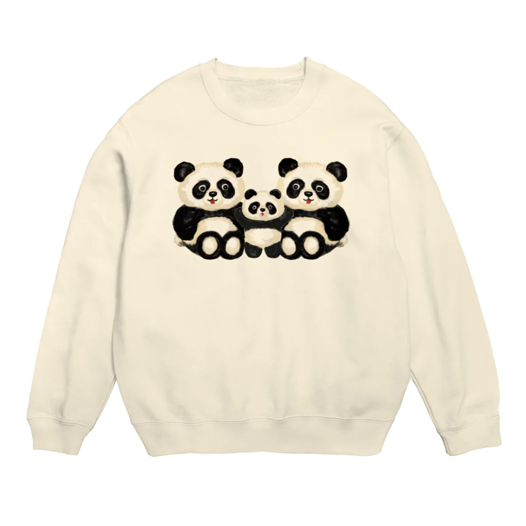 　Ma cocotte （まここっと）のパンダの親子 Crew Neck Sweatshirt