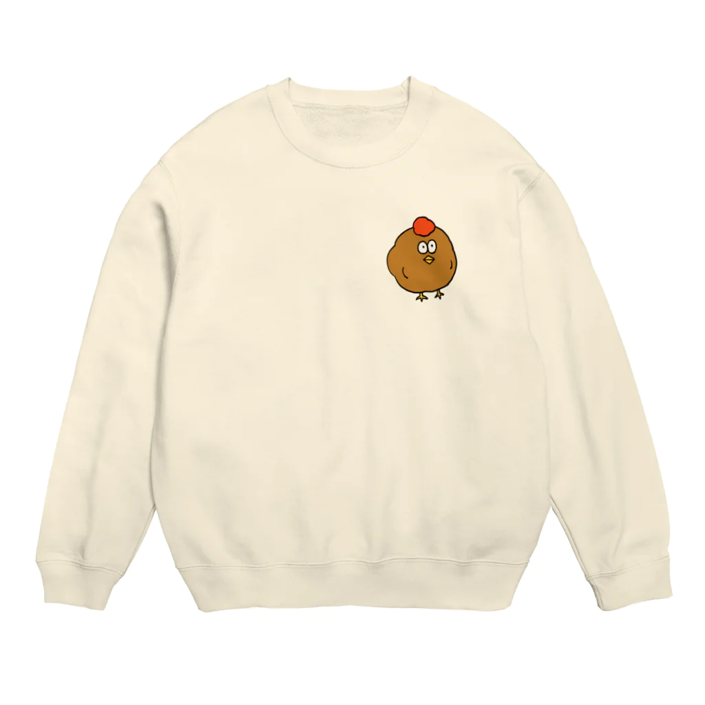 DONUT NO ANAのからあげ Crew Neck Sweatshirt