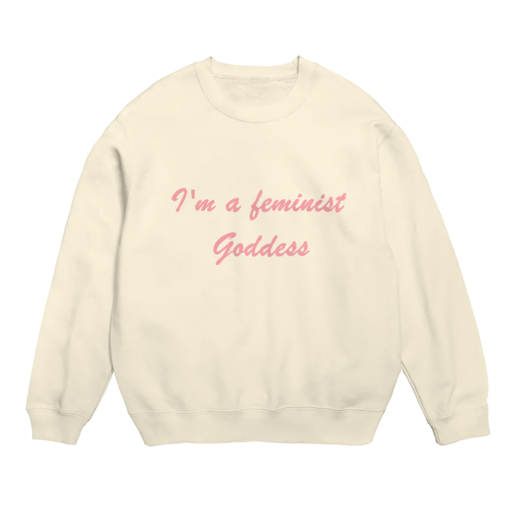ペンと剣のI'm a feminist goddess 2  Crew Neck Sweatshirt