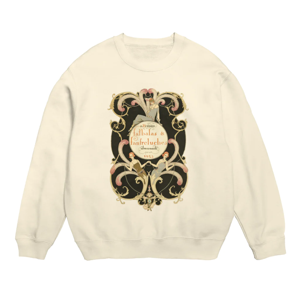 古書　天牛書店のジョルジュ・バルビエのイラスト Crew Neck Sweatshirt