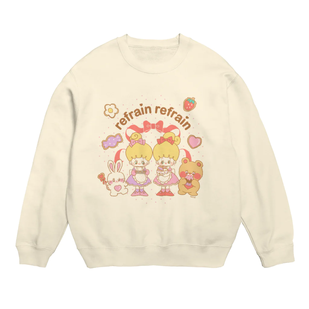 ちゃめっこまうすのrefrain refrain ♡ friends Crew Neck Sweatshirt