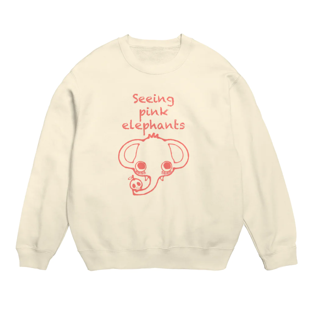 yuccoloの幻覚の象 Crew Neck Sweatshirt