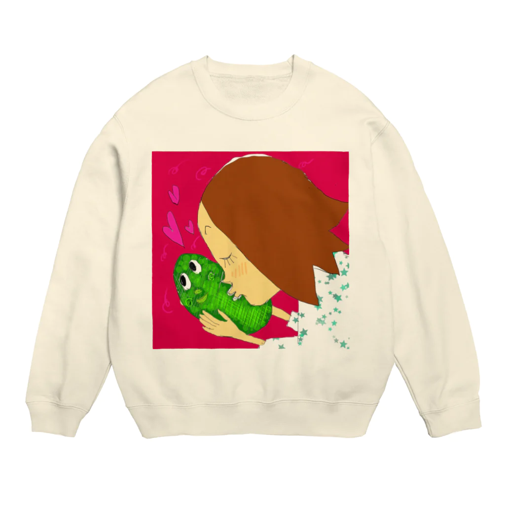 デミの楽しいアイテムショップのアボカド大好き Crew Neck Sweatshirt