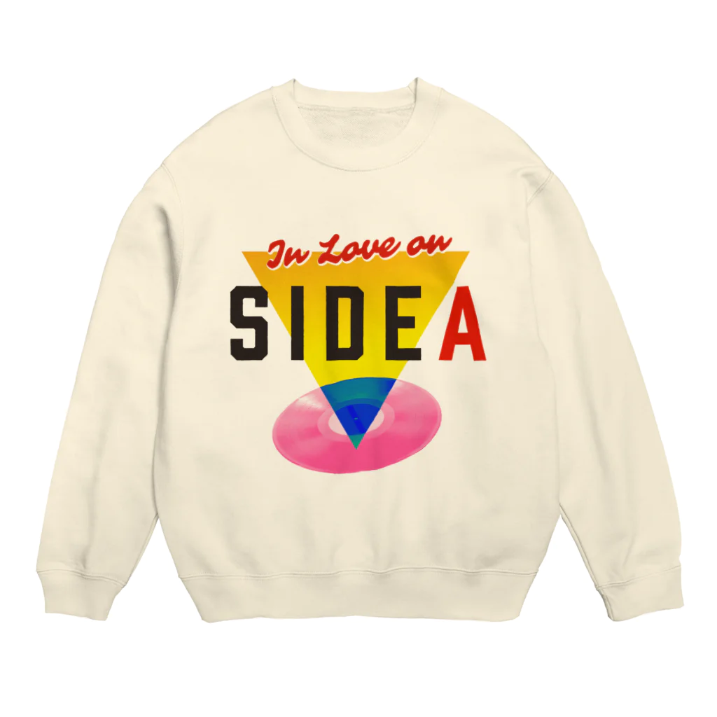 studio606 グッズショップのIn Love on SIDE A Crew Neck Sweatshirt