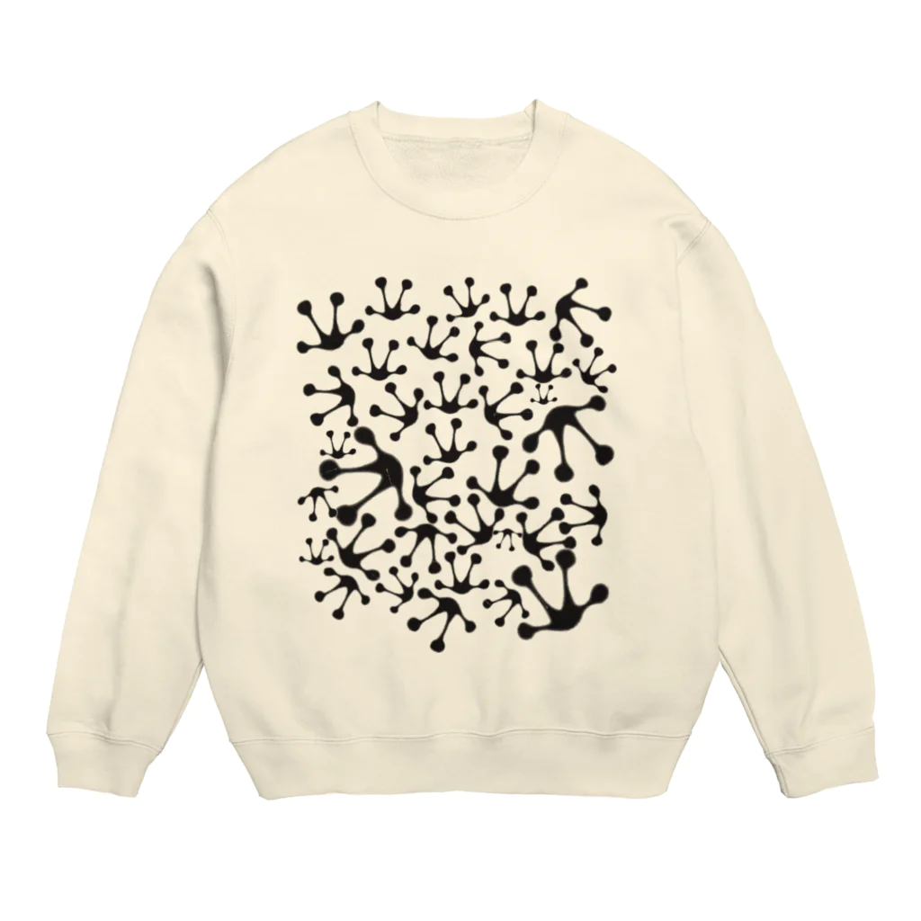 TARORIMOのFrog foot stamp Crew Neck Sweatshirt