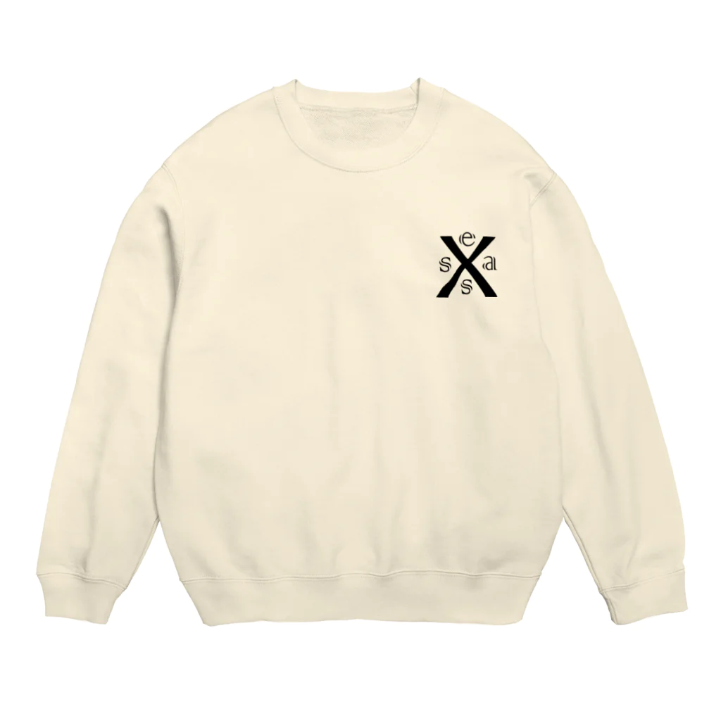 9640 Xsea’s （クロシオ クロッシーズ）のXsea’s  1POINT LOGO Crew Neck Sweatshirt