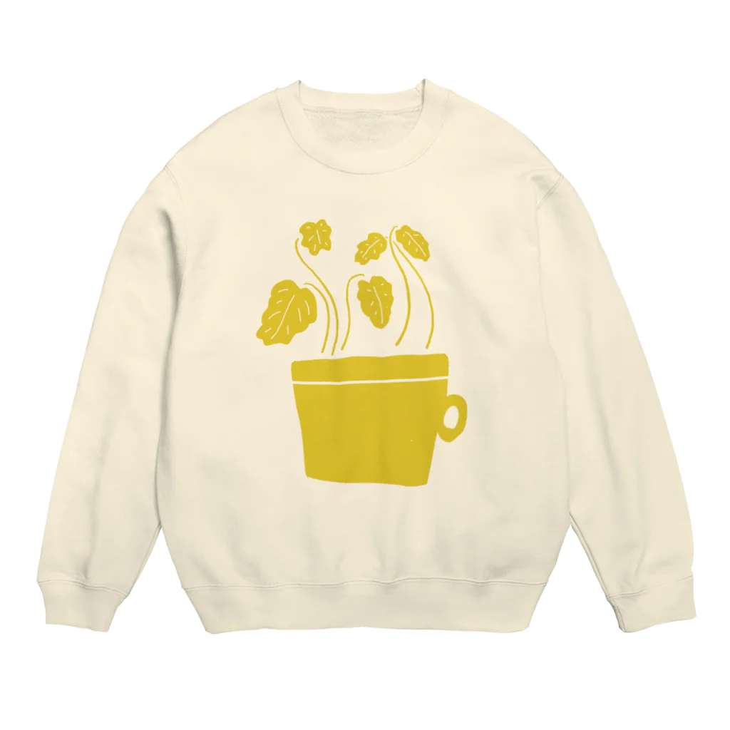 hhohhonicoのcup of plants-y Crew Neck Sweatshirt